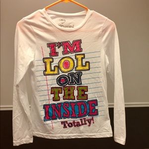 Girls Long Sleeved Tee L (14-16)